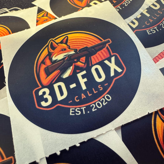 3D FOX CALLS VINYL STICKERS